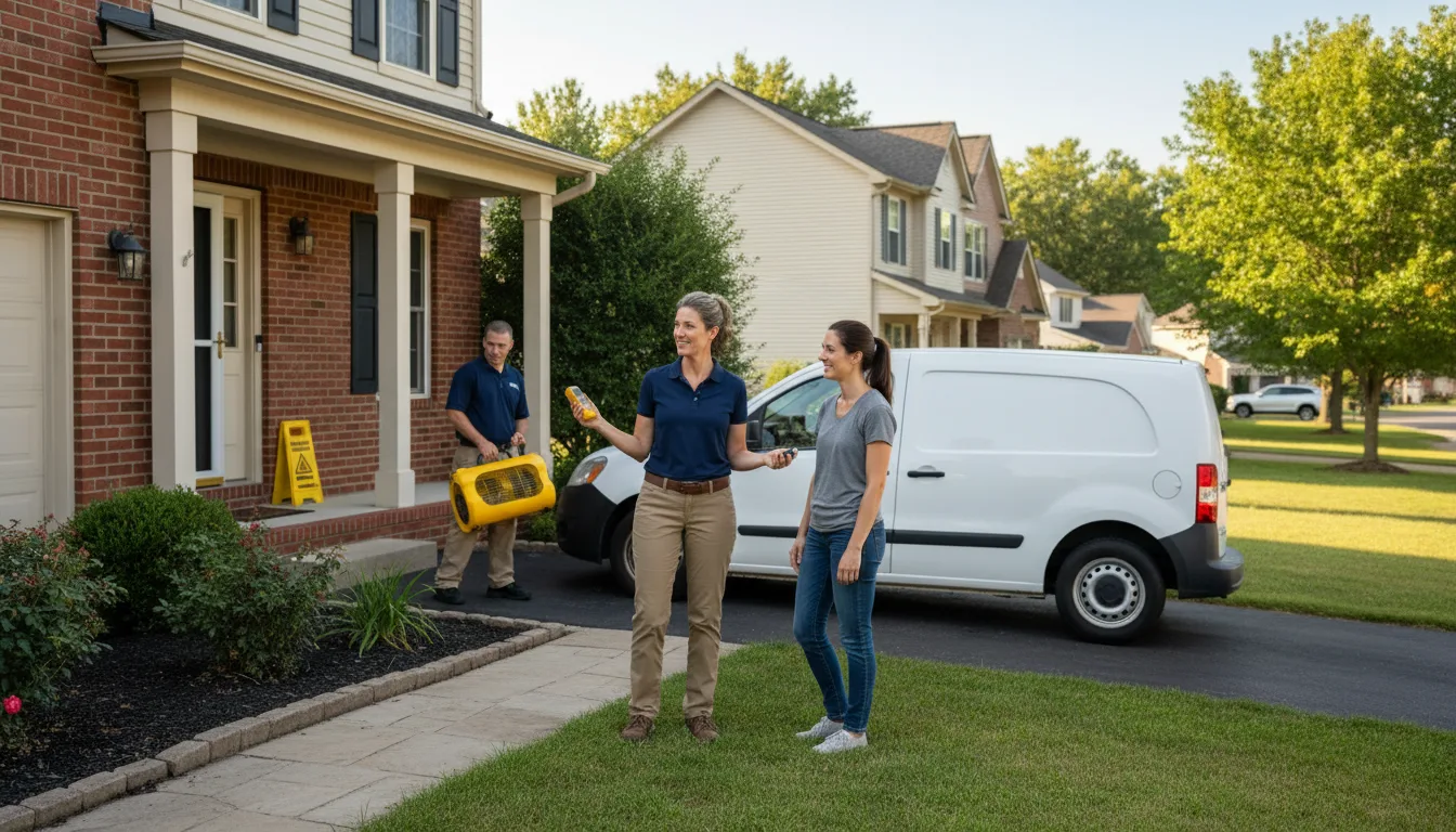 Residential water damage restoration in Zwolle, LA